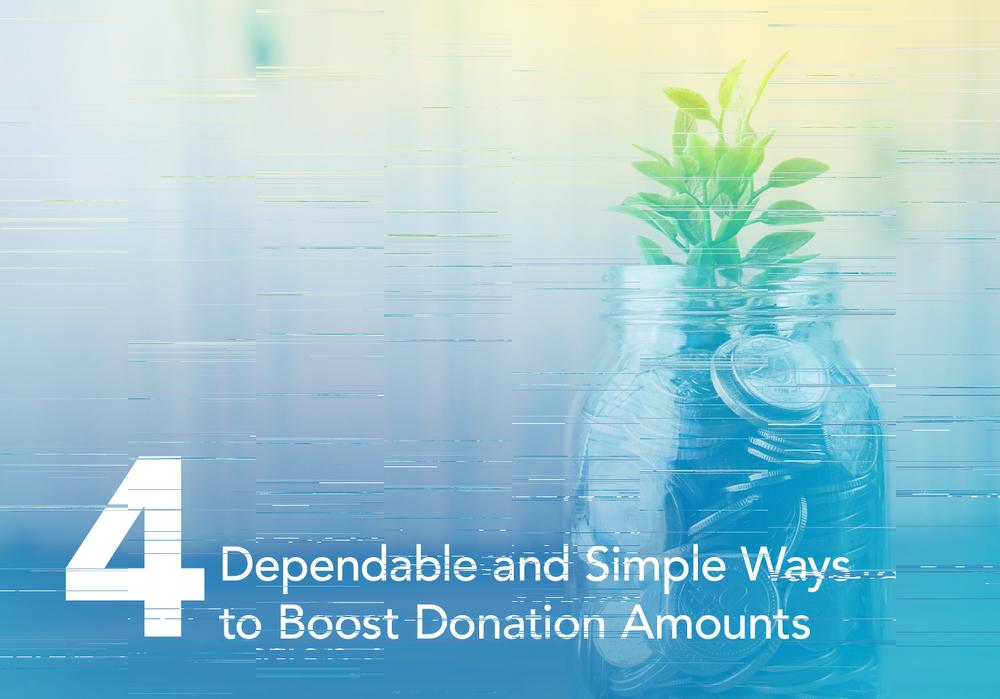 The title of the post featured with an image of someone donating.